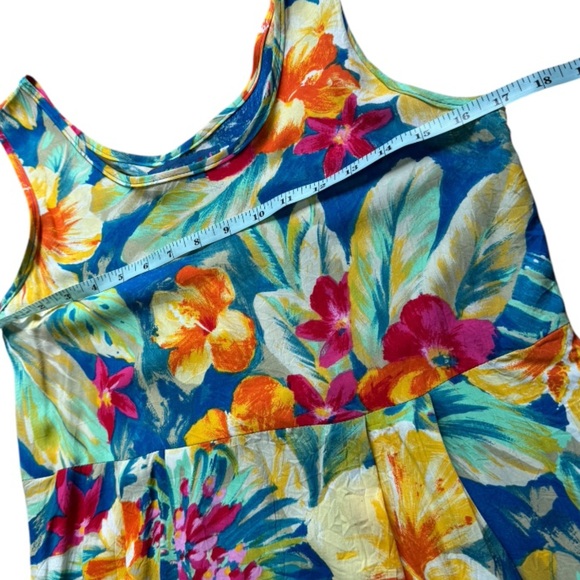 JAMS World Vintage Hibiscus Print Midi Dress size XS - Picture 8 of 10